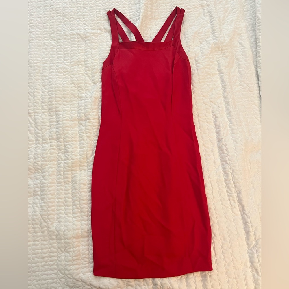 Vintage size 6 red cocktail dress